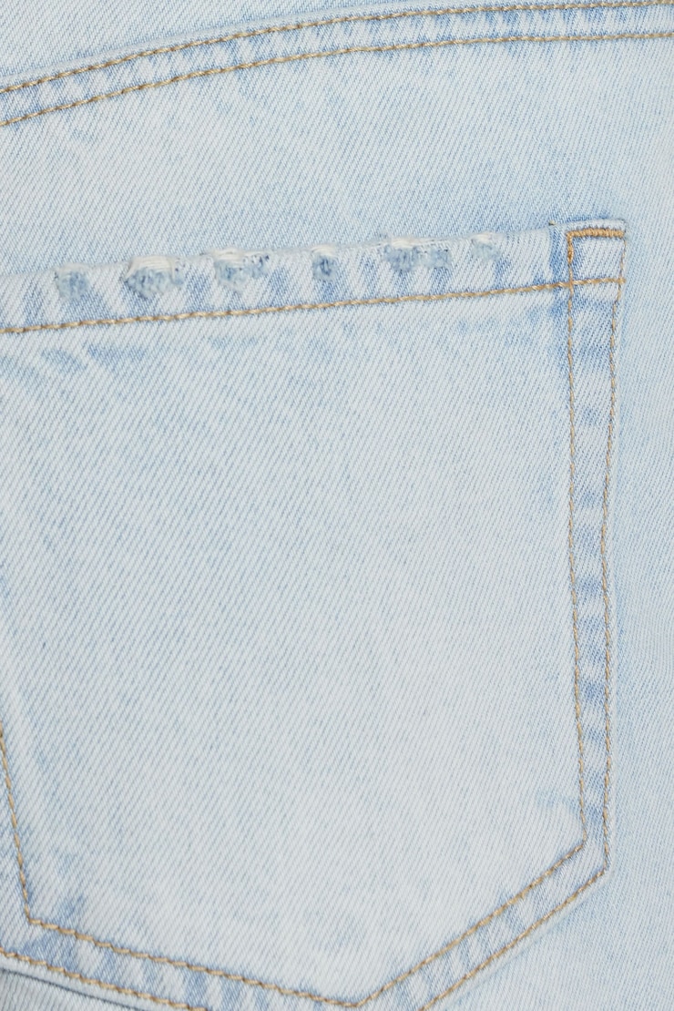 Classic Cut-Off Mom Jean Shorts, Jesse Blue, large