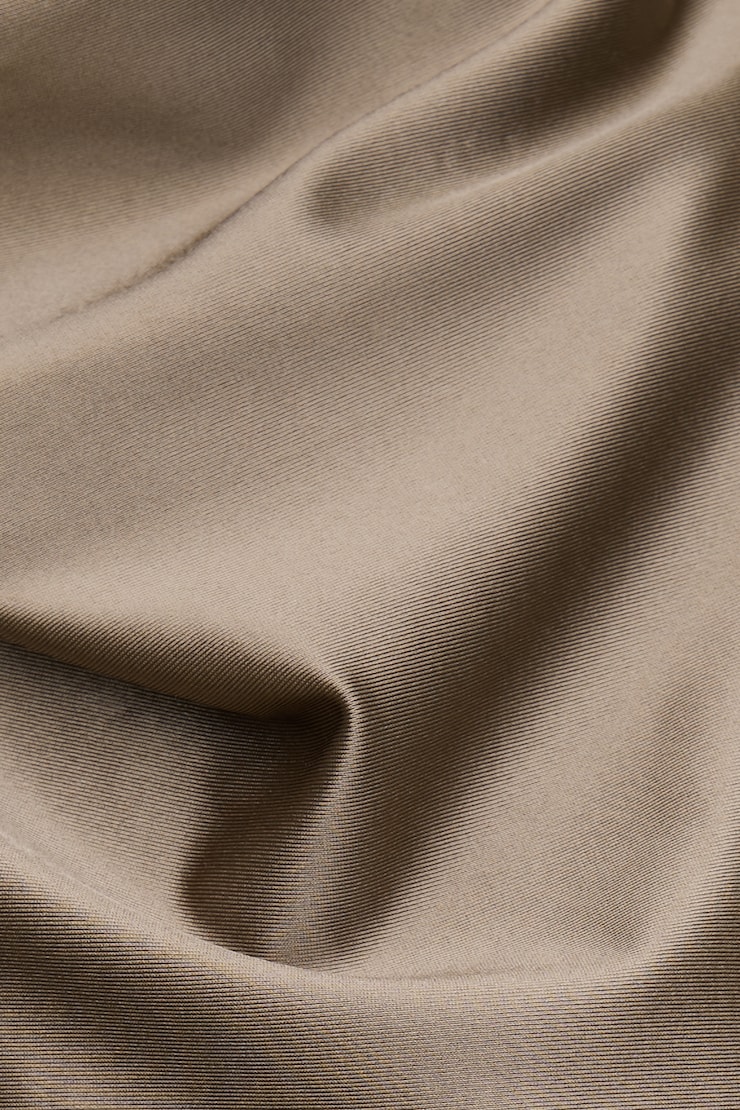 Stretch Satin Halter Maxi Dress