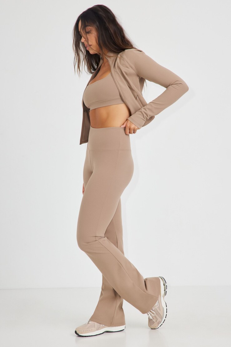 Flare Legging, Taupe Grey, large