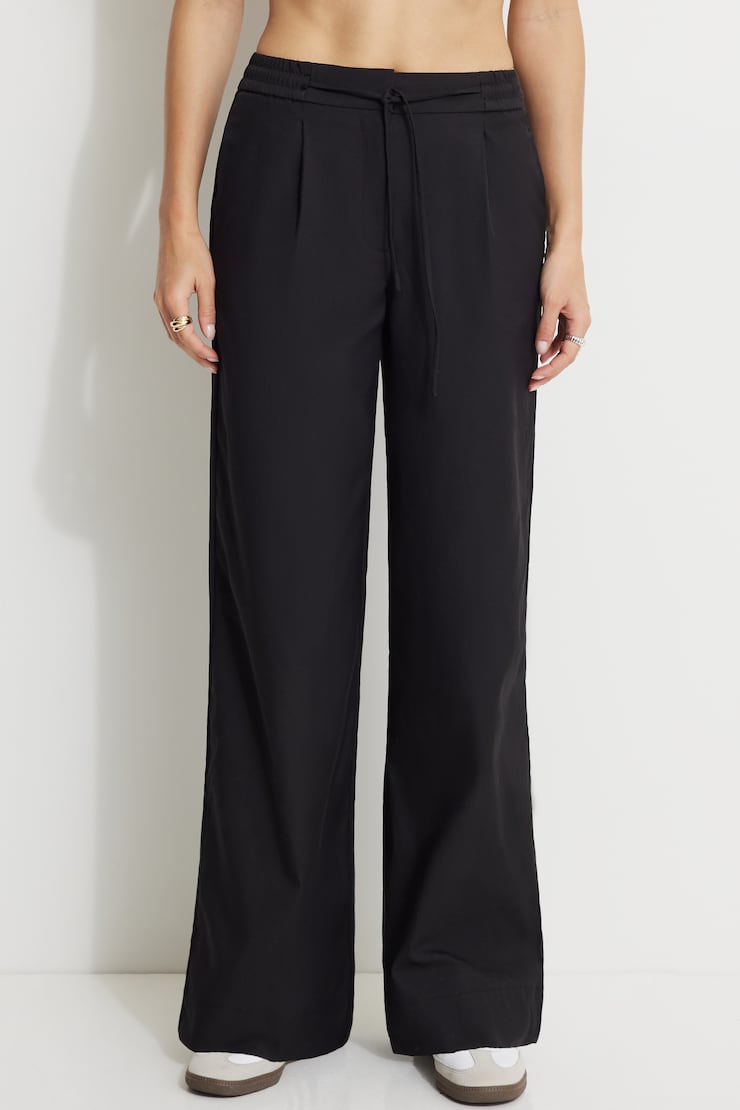 Esme Wide Pull On Pants Jet Black large