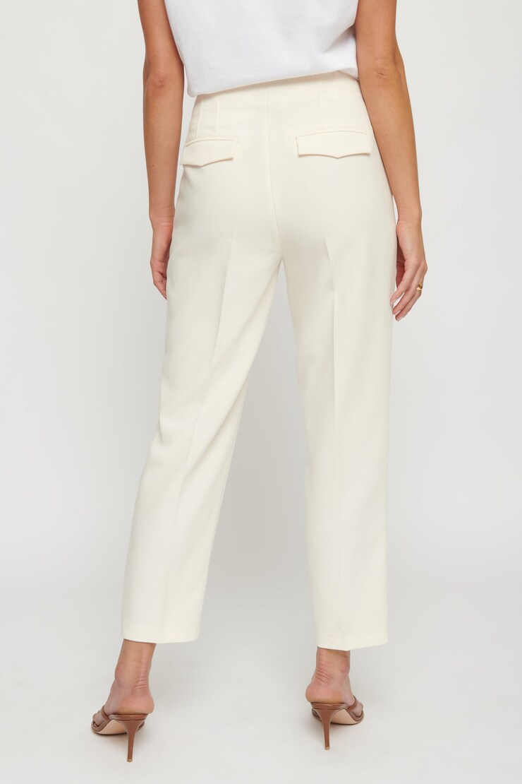 Kendall Side Zip Slim Pants  Gardenia White large