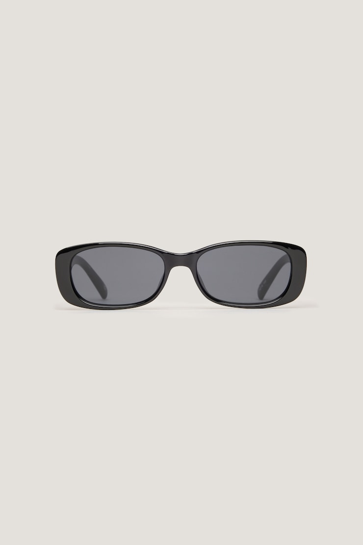 LE SPECS | Unreal Rectangular Sunglasses Jet Black large