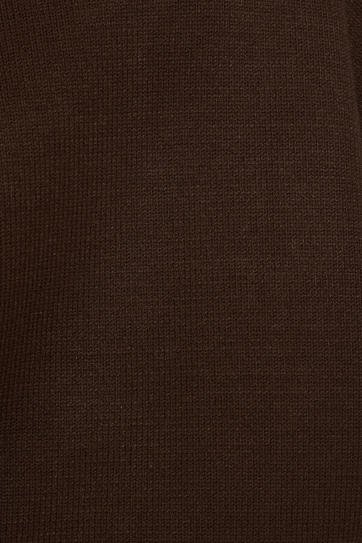 V-Neck Oversized Sweater, Armadillo Brown, large