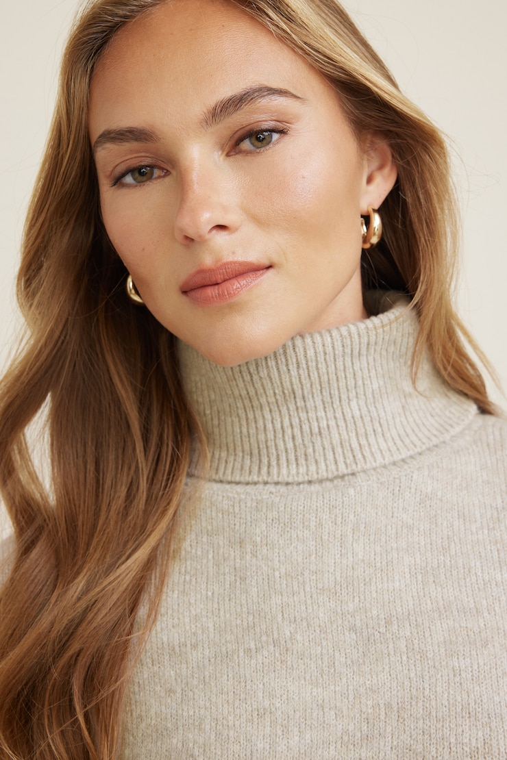 Ellora Crop Turtleneck Sweater