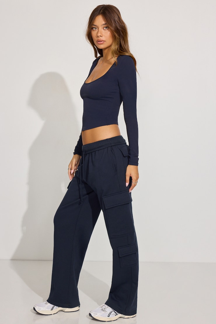 UltraFleece Cargo Sweatpants, Mariana Blue, large