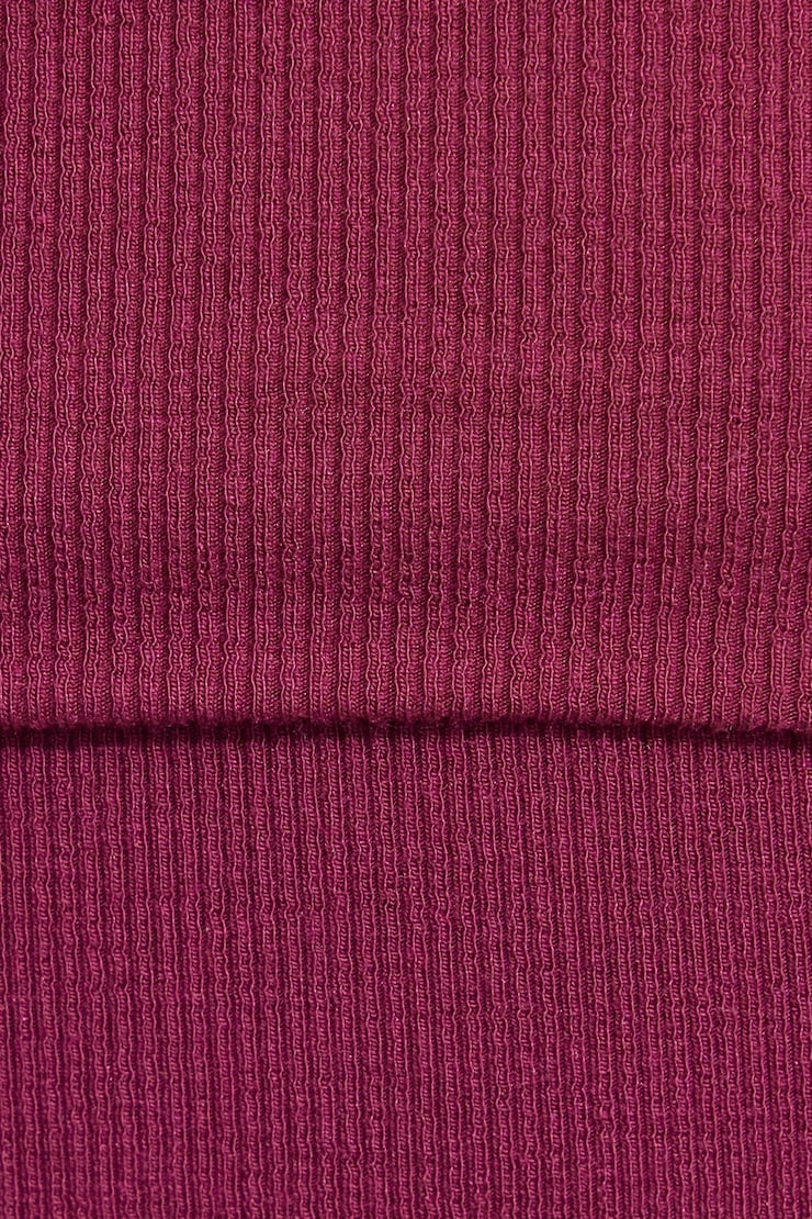 Off Shoulder Top, Red Plum, large