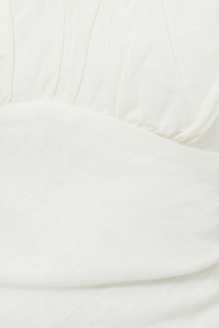 Open Back Linen Midi Dress Sea Salt large