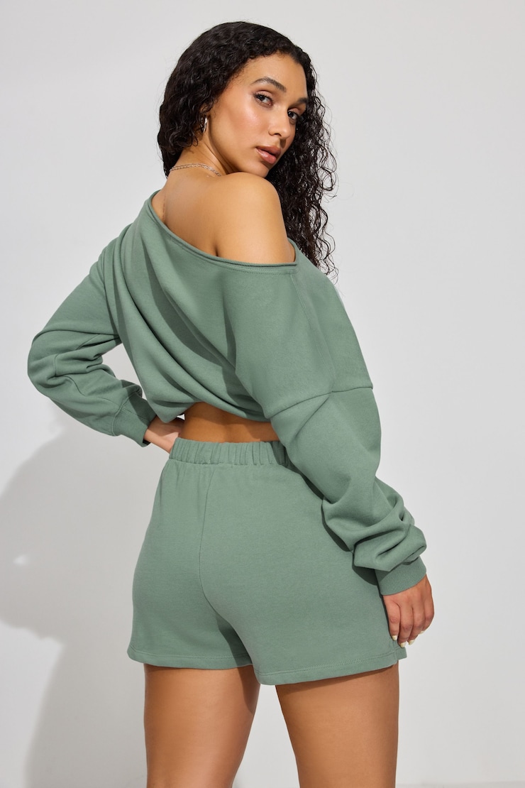 SoftTerry High Rise Shorts, Ocean Green, large