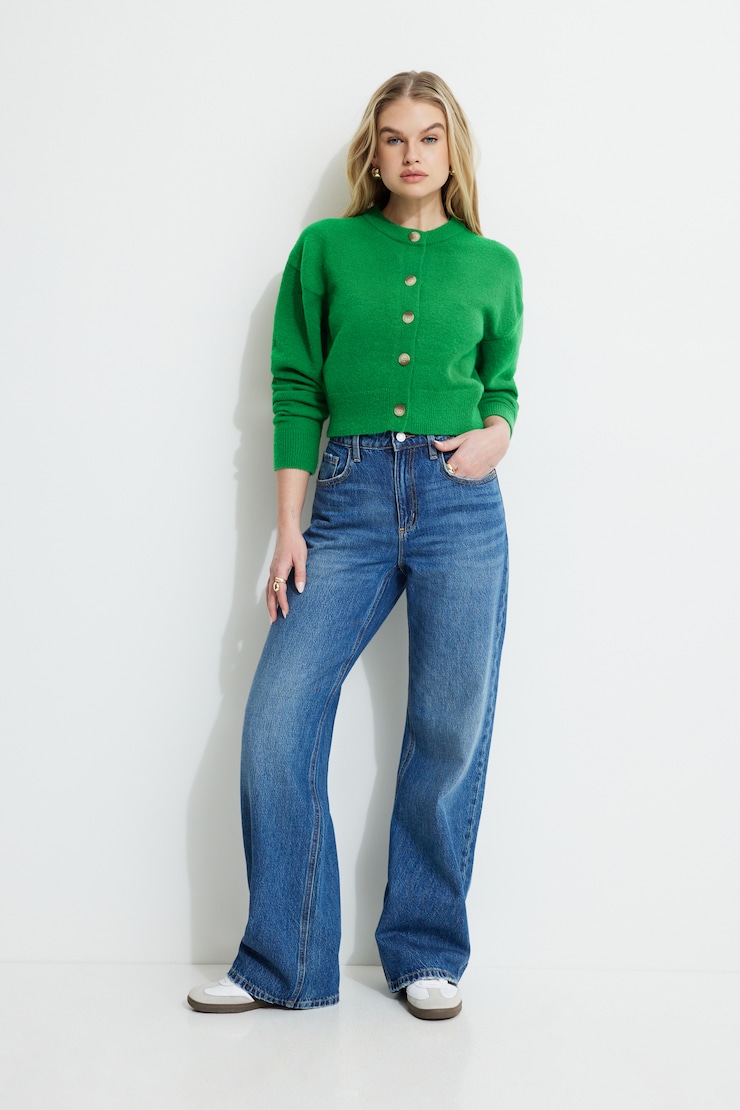 Heavenlyarn™ Catherine Crewneck Cardigan Amazon large
