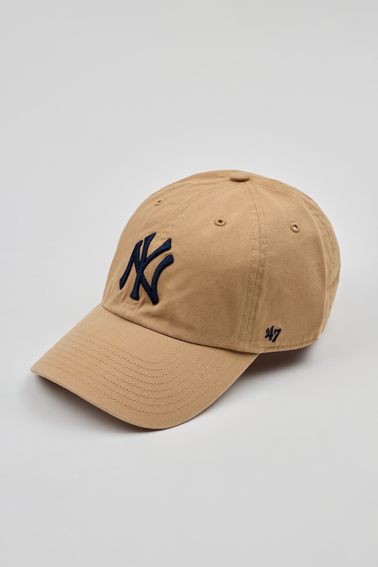 47 BRAND Clean Up Cap  - NY, Khaki/Navy, large