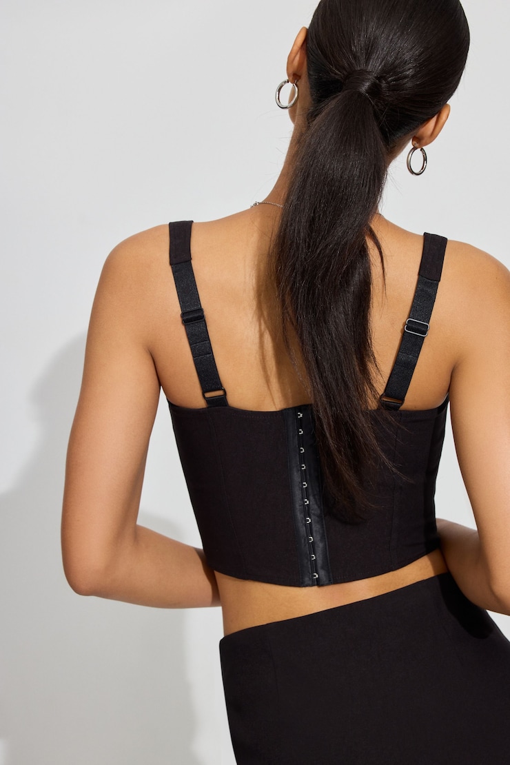 タンクトップ carla Biraku bustier tops (Black) carla ピラクBiraku bustier tops-Black