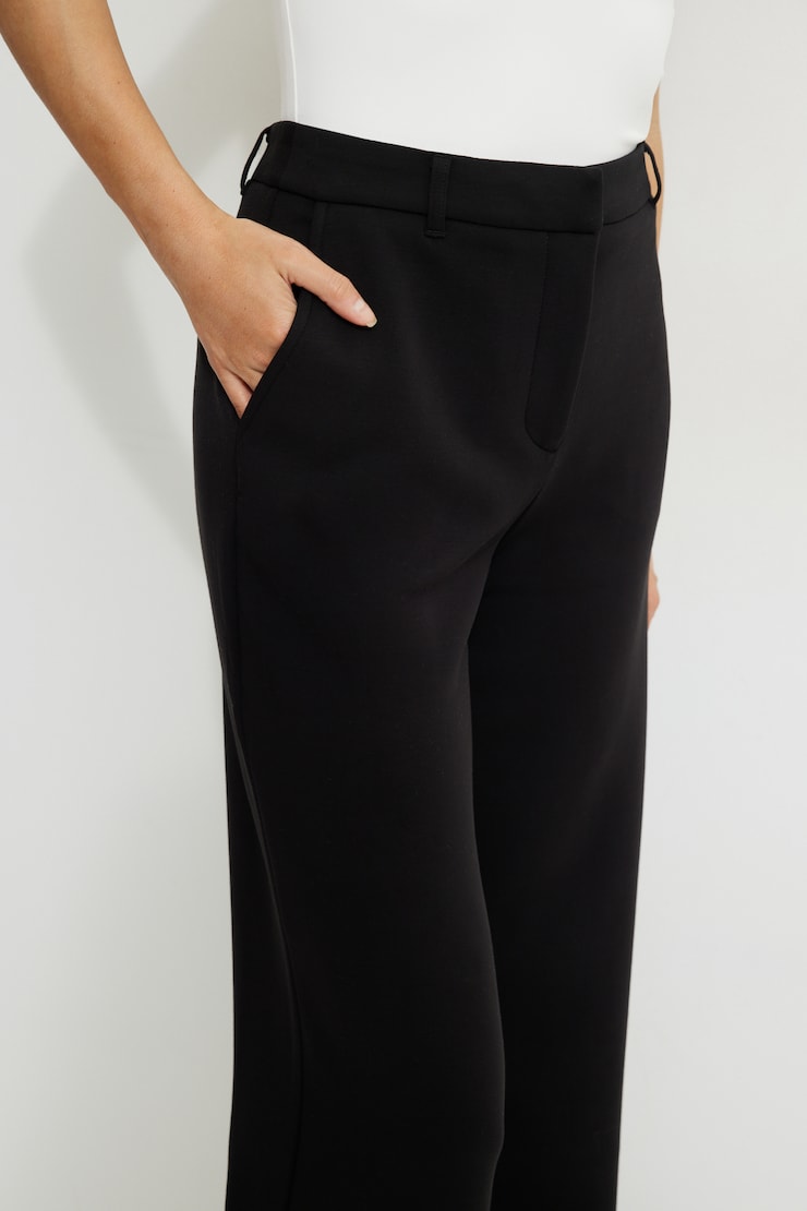 Pantalon Anywear à jambe droite Noir encre large
