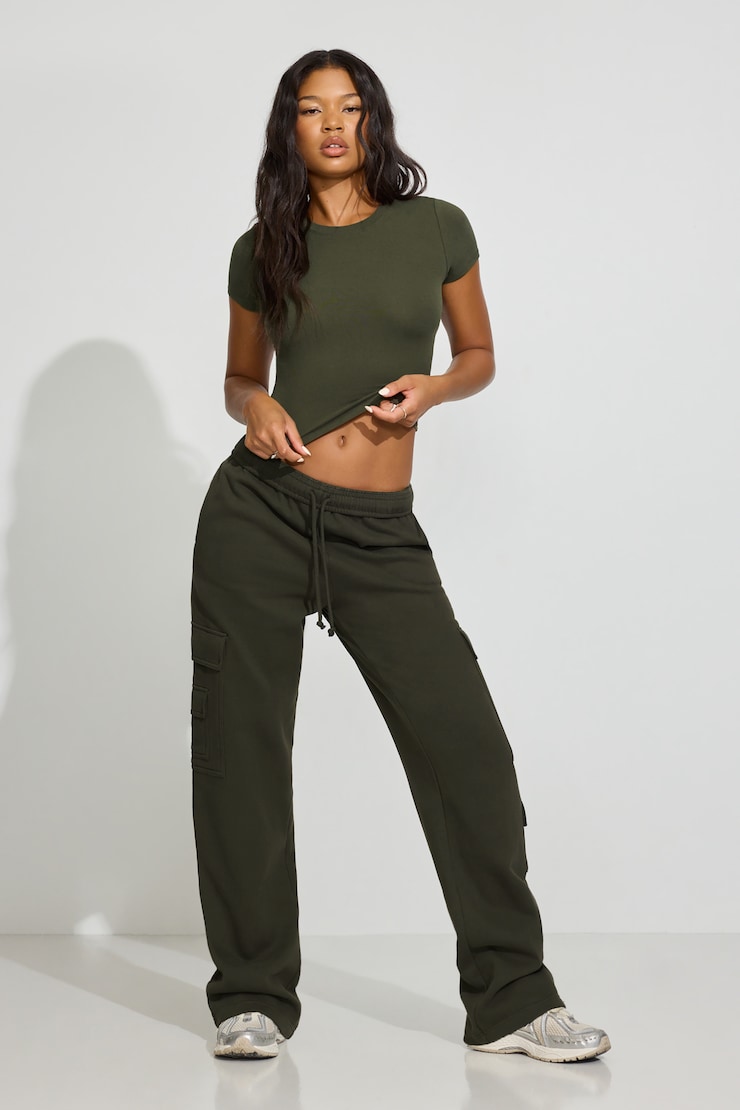 UltraFleece Cargo Sweatpants, Martini Green, large