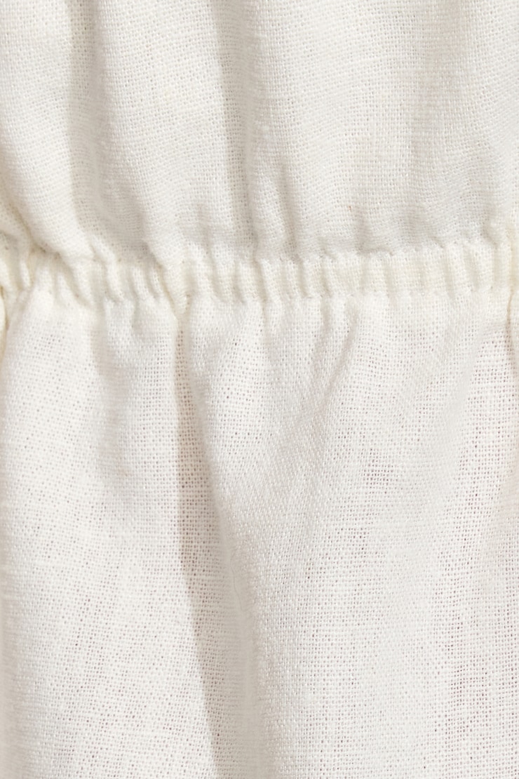 Linen Flyaway Halter Top, Snow White, large