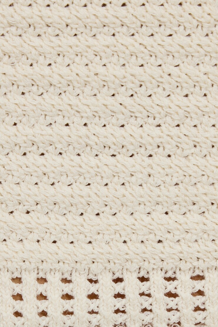 Crochet Tube Top, Sea Salt Off-White, large
