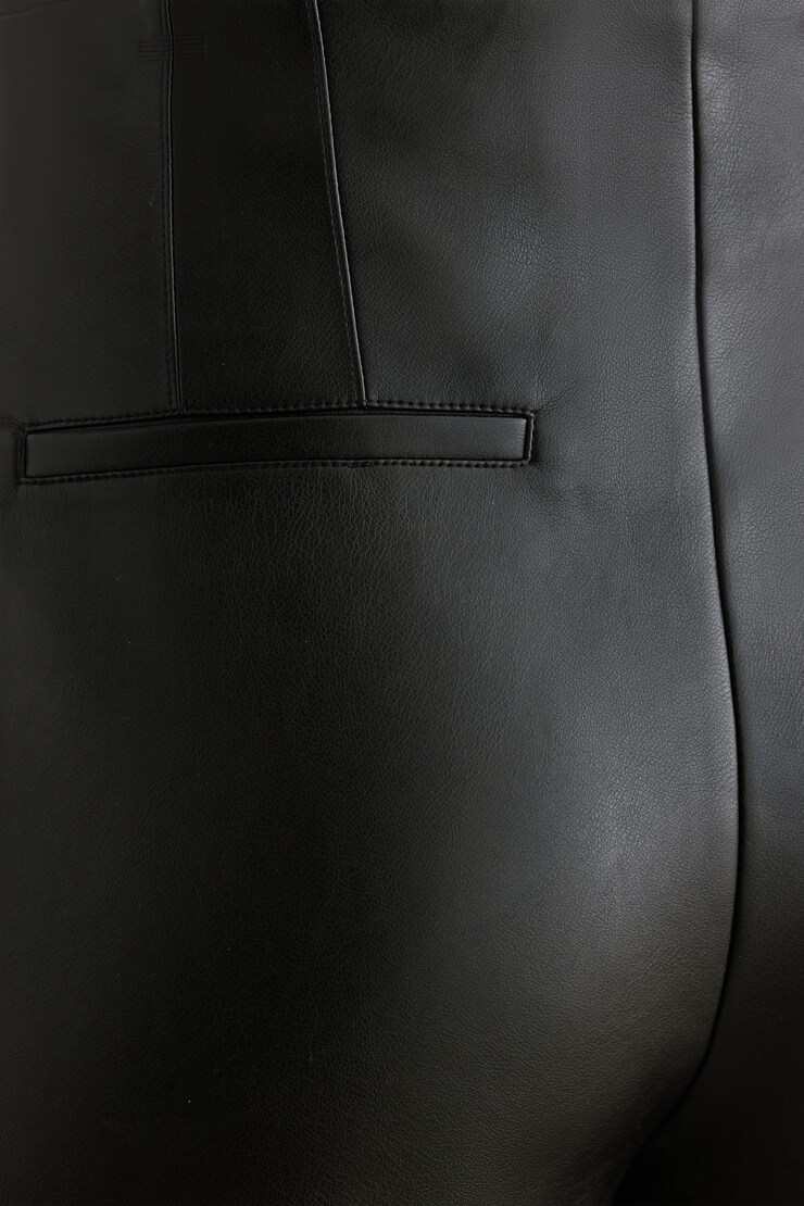 Kendall Faux Leather Slim Pants Jet Black large