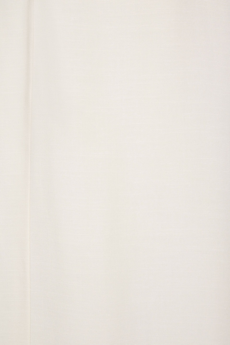 Puff Sleeve Linen Maxi Dress Sea Salt Off-White large