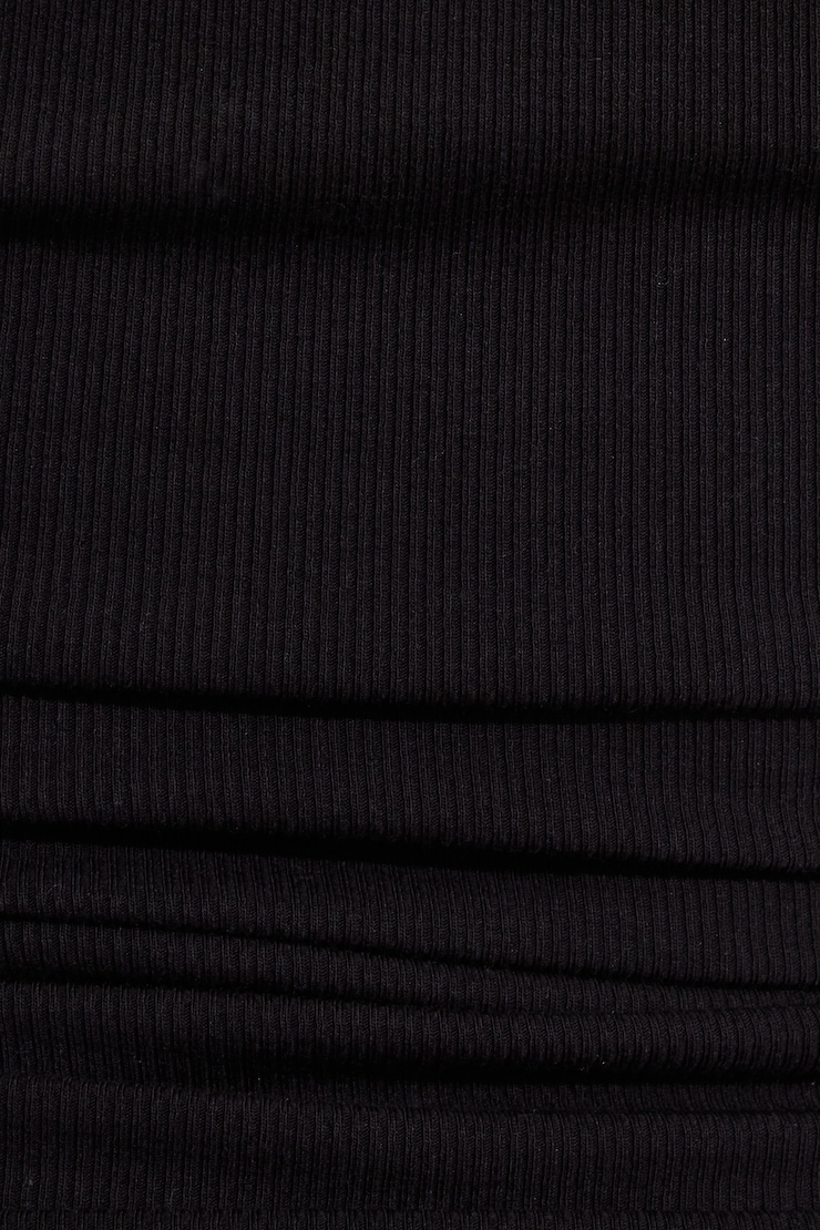 SnatchRib Scoop Tank Top, Jet Black, large