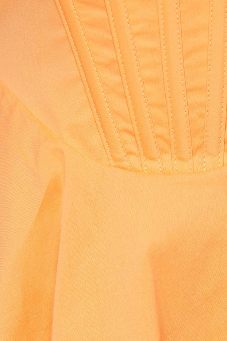 Corset Flare Mini Dress Papaya Meringue Orange large