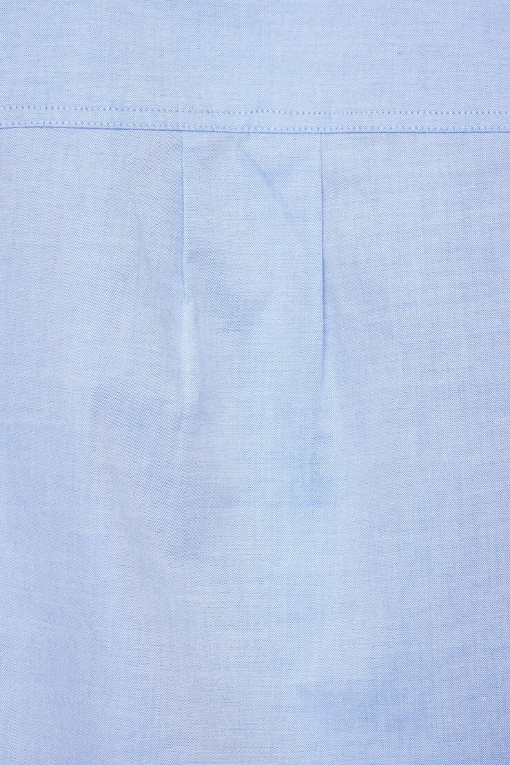 Chambray Crop Shirt Blue large