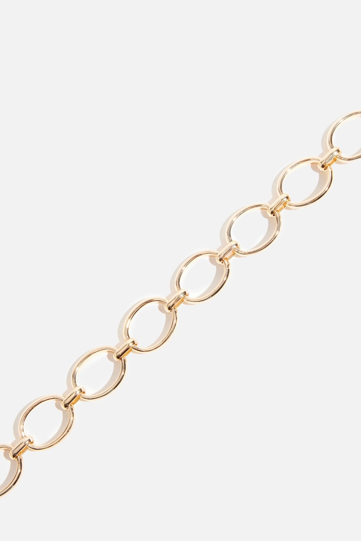 Open Ovals Chain Belt Gold large