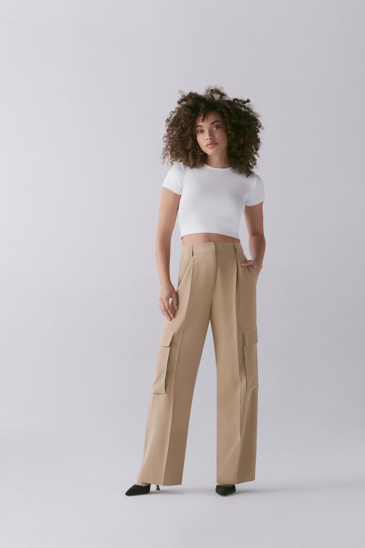 Gemma Wide Leg Cargo Pants