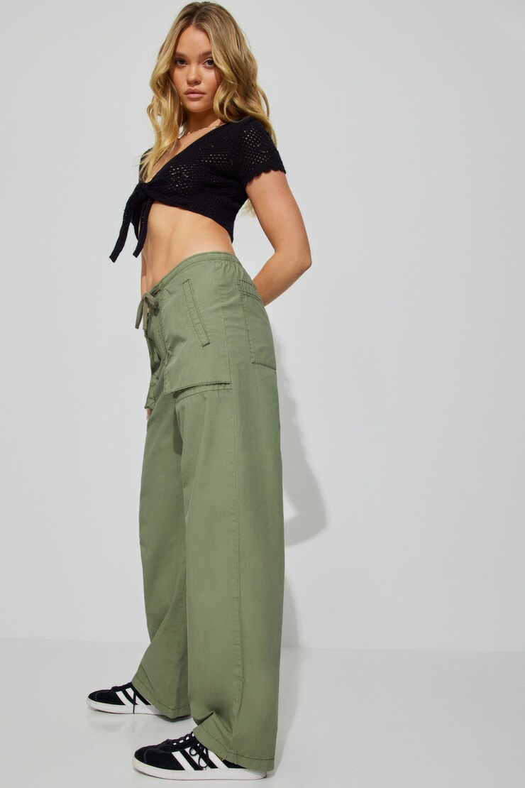 Marina Pull-On Pant, Python Green, large
