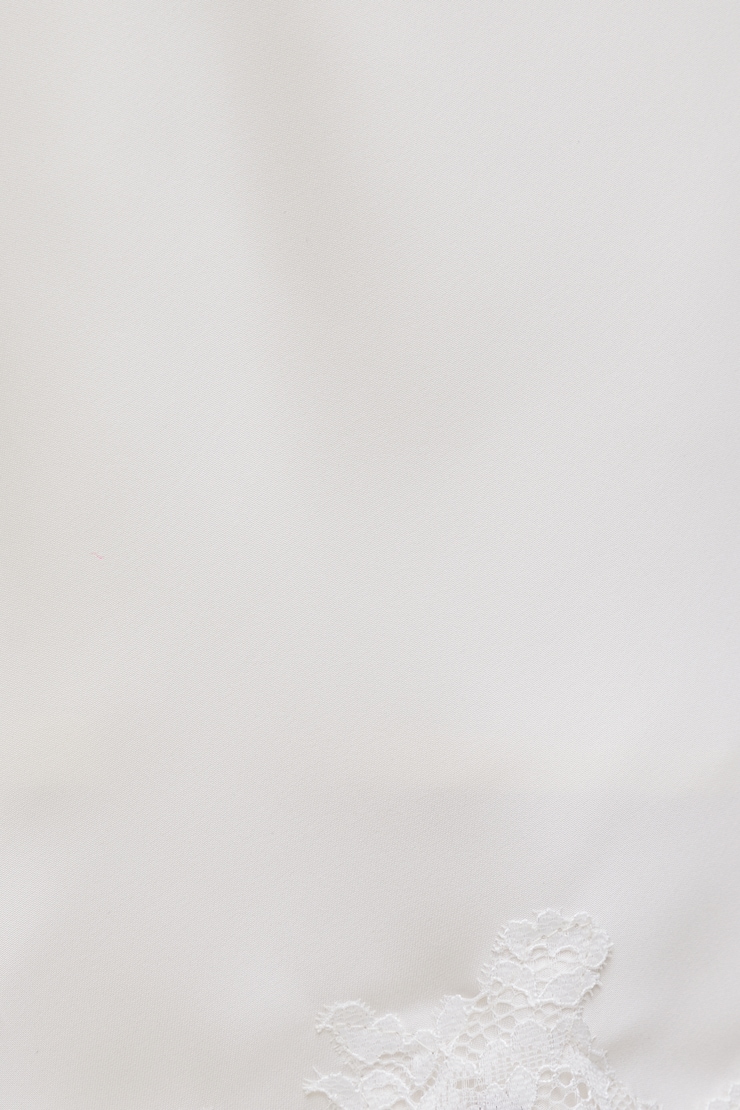 Minijupe en satin et dentelle Alli