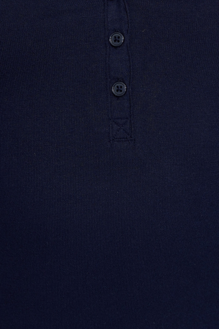 Brushed Jersey Henley, Mariana Blue, large
