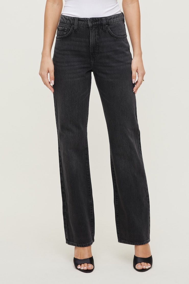 Cara Rigid High Rise Straight Leg Jeans