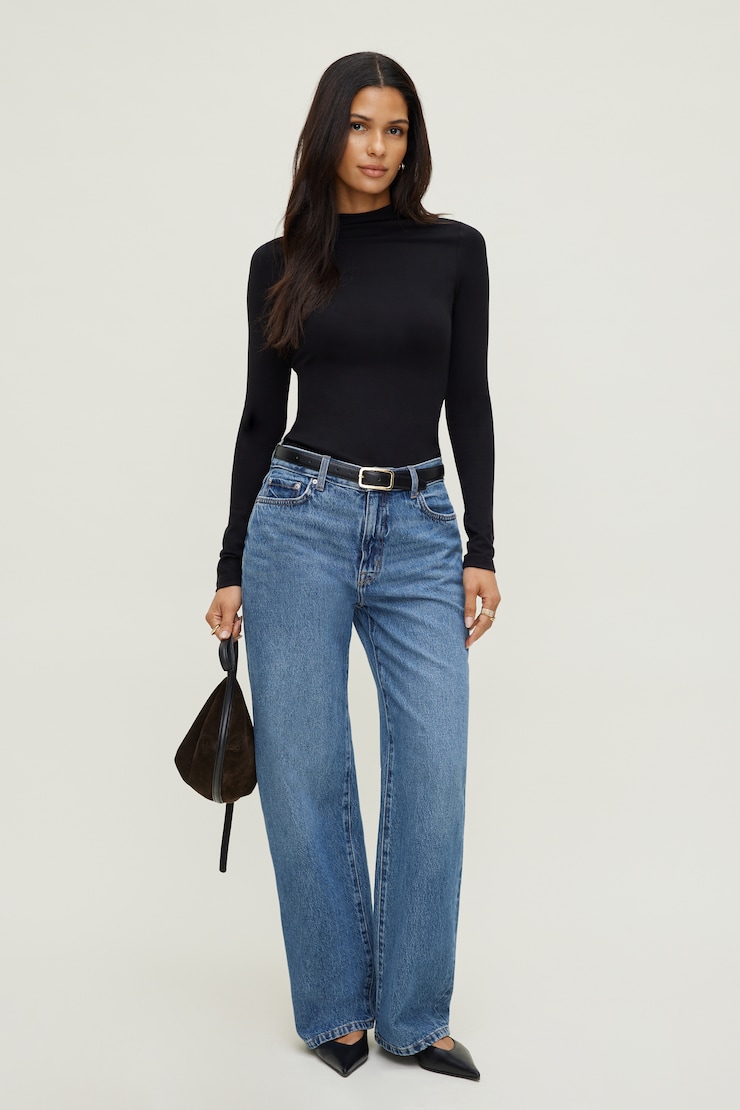 Mock Neck Long Sleeve Top