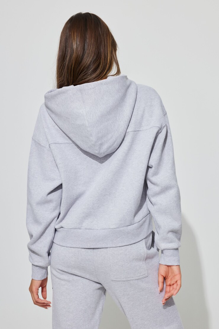 Elevated Boxy Hoodie, Moonstone Grey Mix, large
