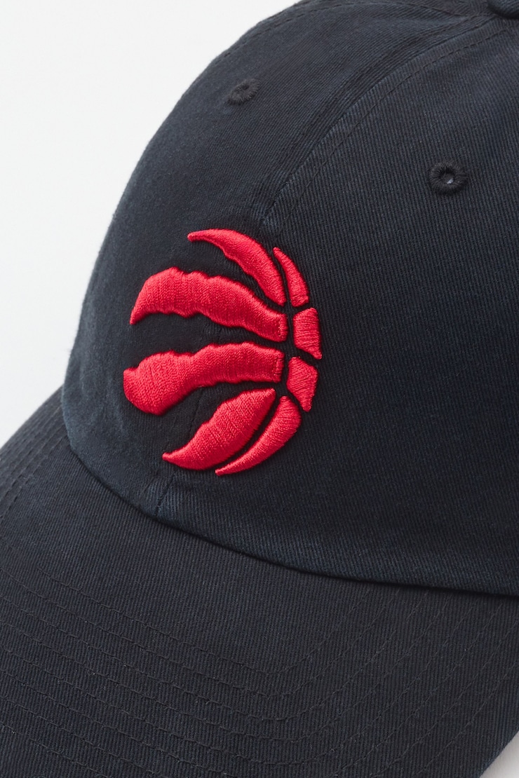 47 BRAND Clean Up Cap - Toronto Raptors, Jet Black/Red, large