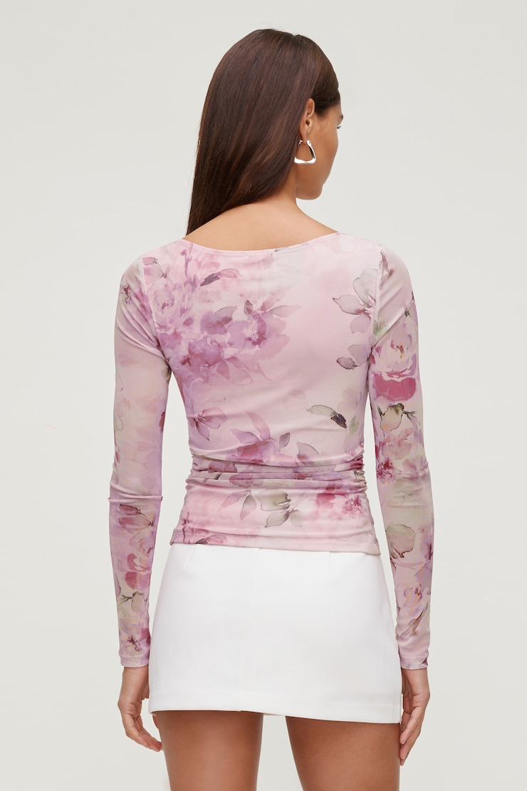 Stella Long Sleeve Mesh Top