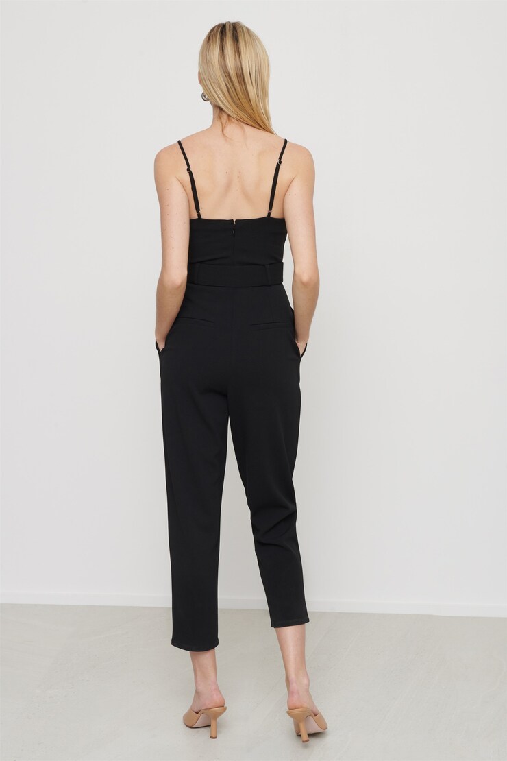 Bustier Jumpsuit Jet Black large