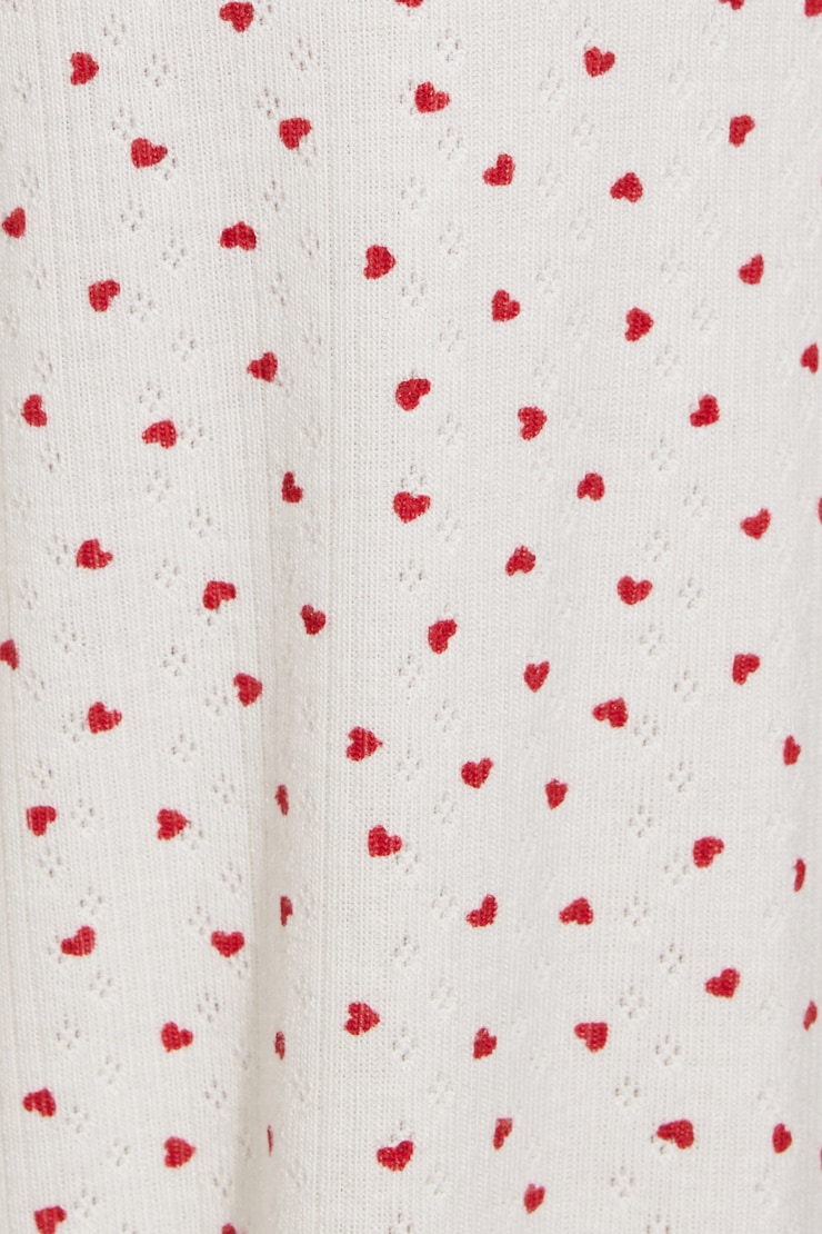 Pantalon à jambe large en pointelle