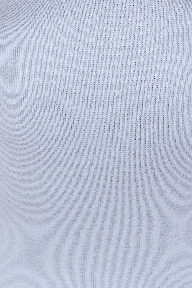 Scallop Trim Sweater Halter Top