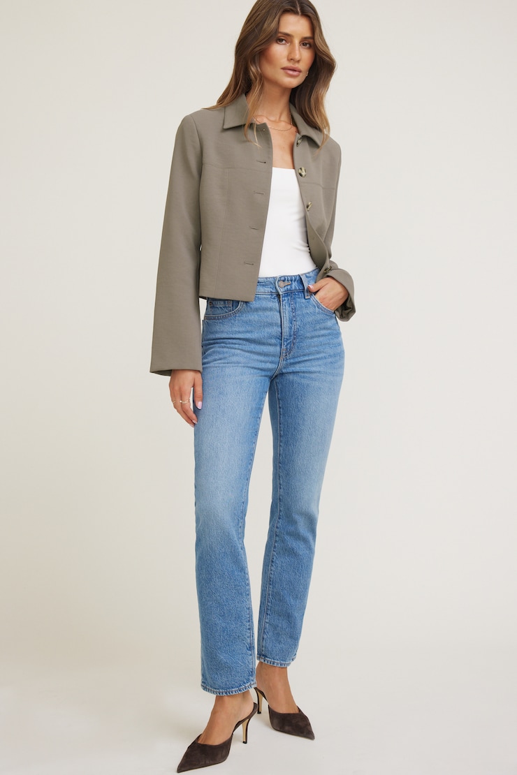 Charlotte Airflow Short Jacket Falcon Brown large