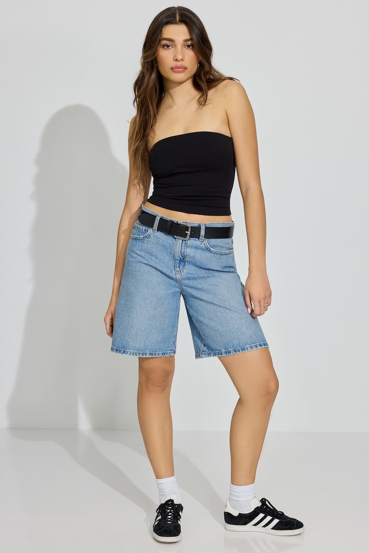 Short en denim « skater »