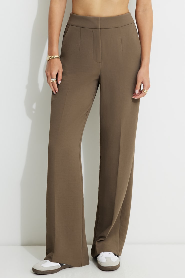 Yasmin Airflow Straight Leg Pants Wild Mushroom large