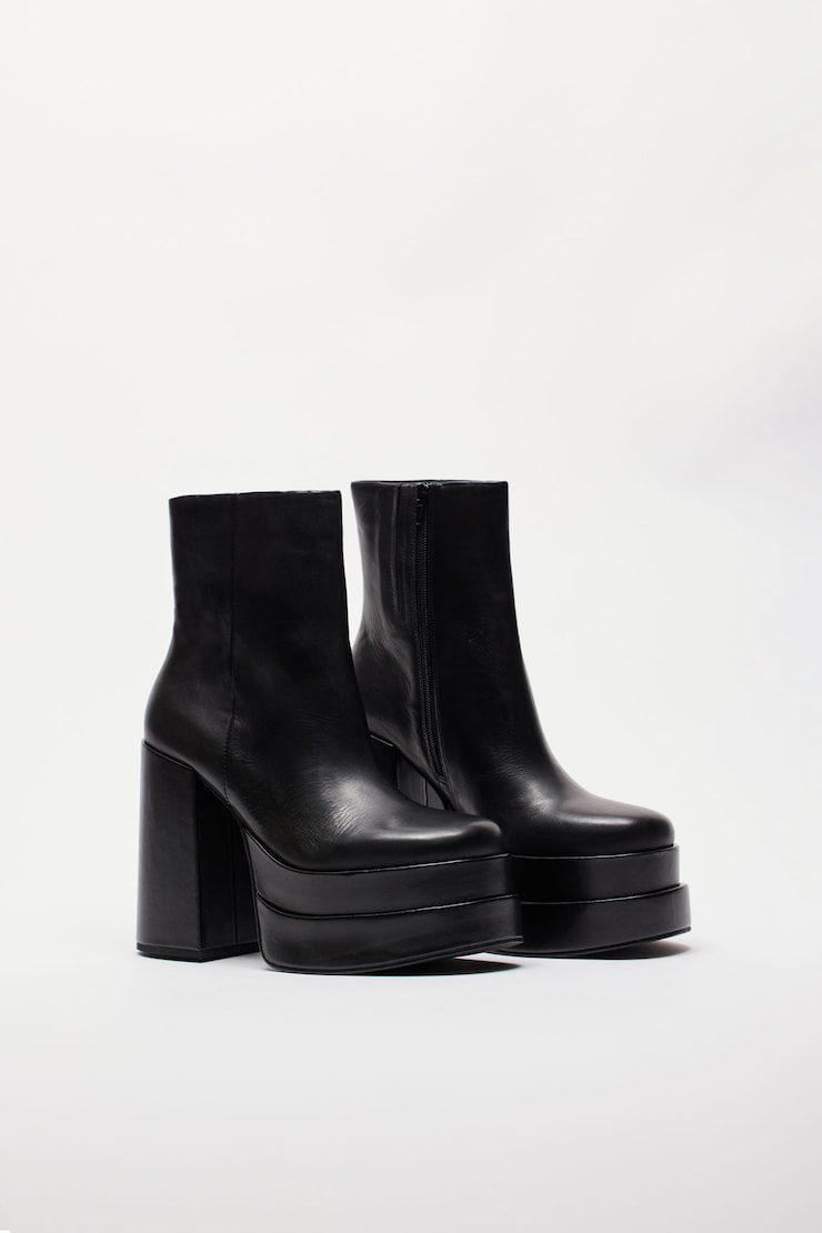 STEVE MADDEN - Bottes à plateforme Cobra, Noir encre, large