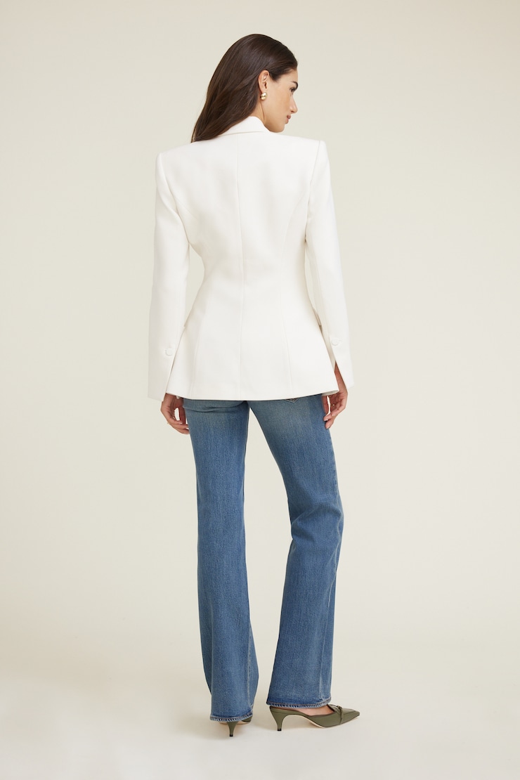 Anna Cinched Blazer Sea Salt Off White large