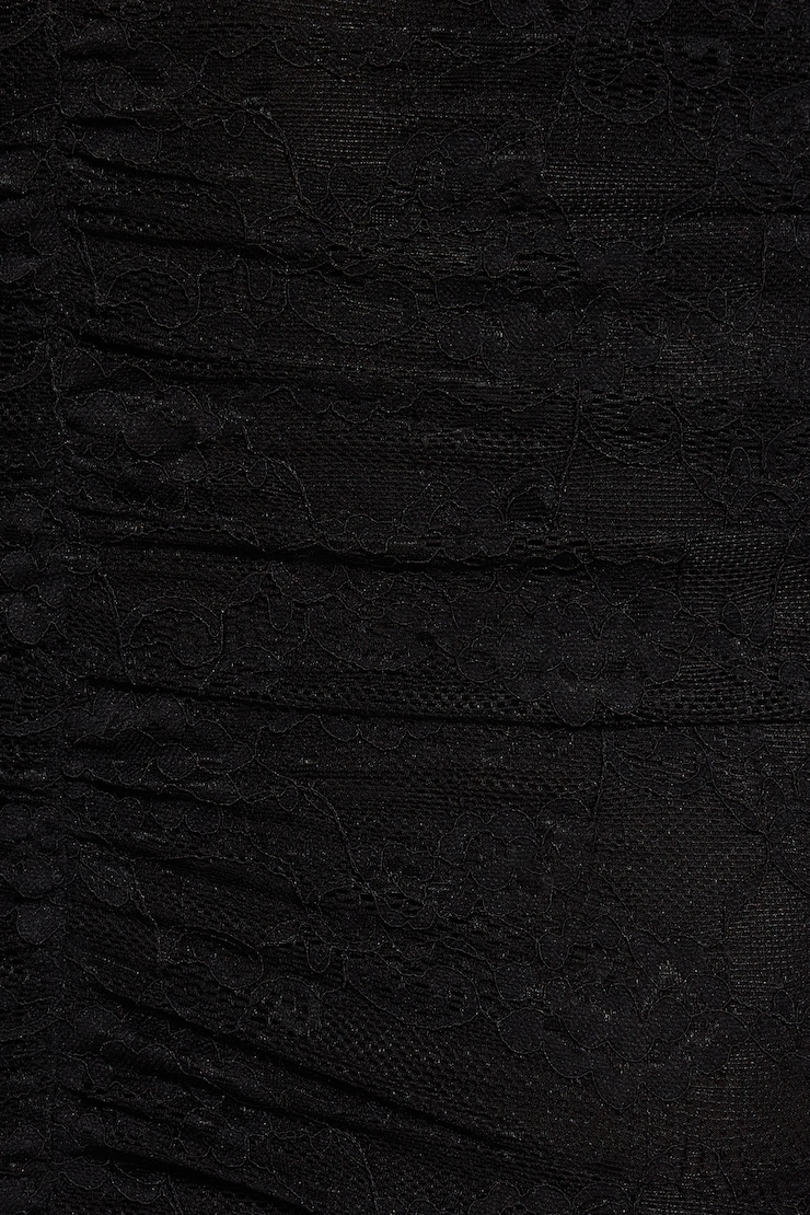 Minirobe en dentelle à col plongeant Scarlet