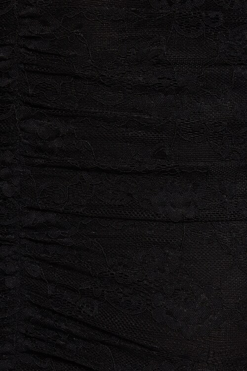 Scarlet Lace Plunge Mini Dress - Garage - Black - Women Clothing