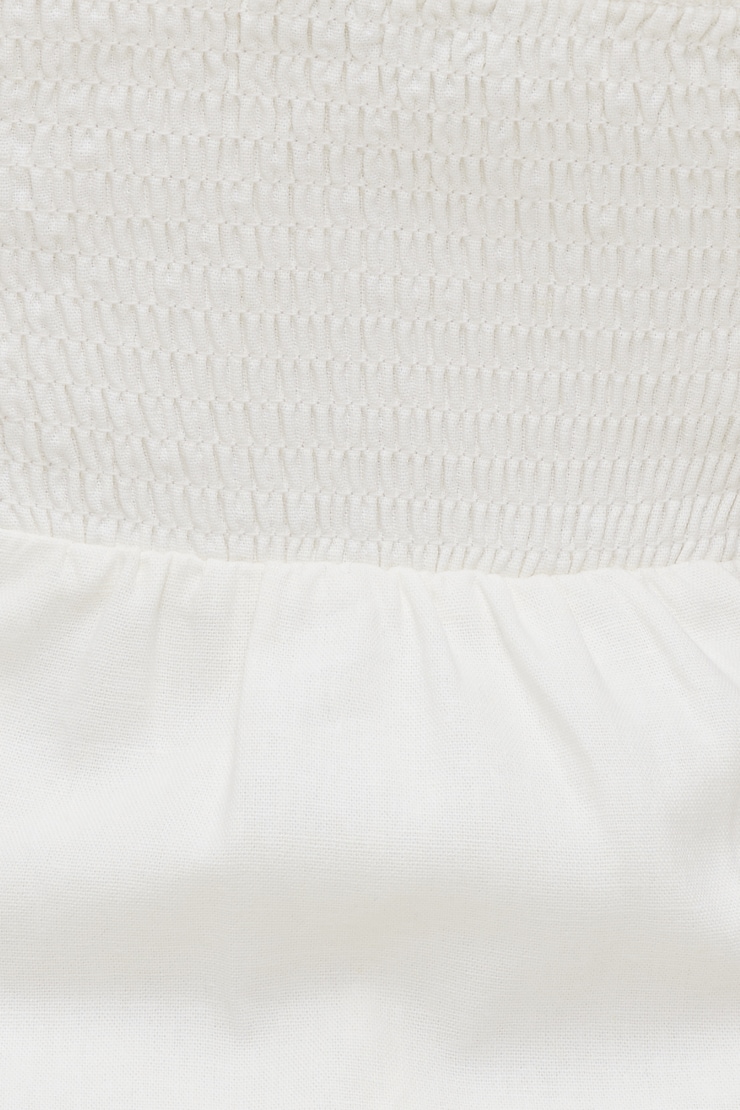 Linen Romper Mini Dress