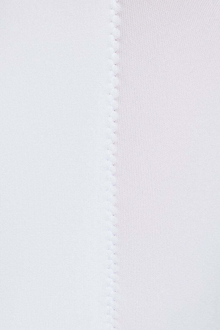 Scoop Neck Seamless Long Sleeve Top, Bright White, large