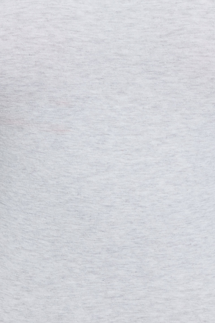 Open Back Long Sleeve Top, Spring Grey Mix, large