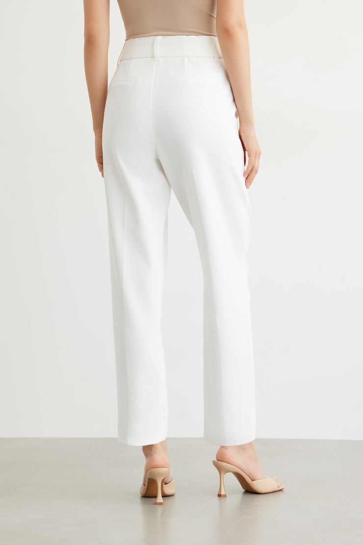 Belted Kendall Slim Pants Bright White large