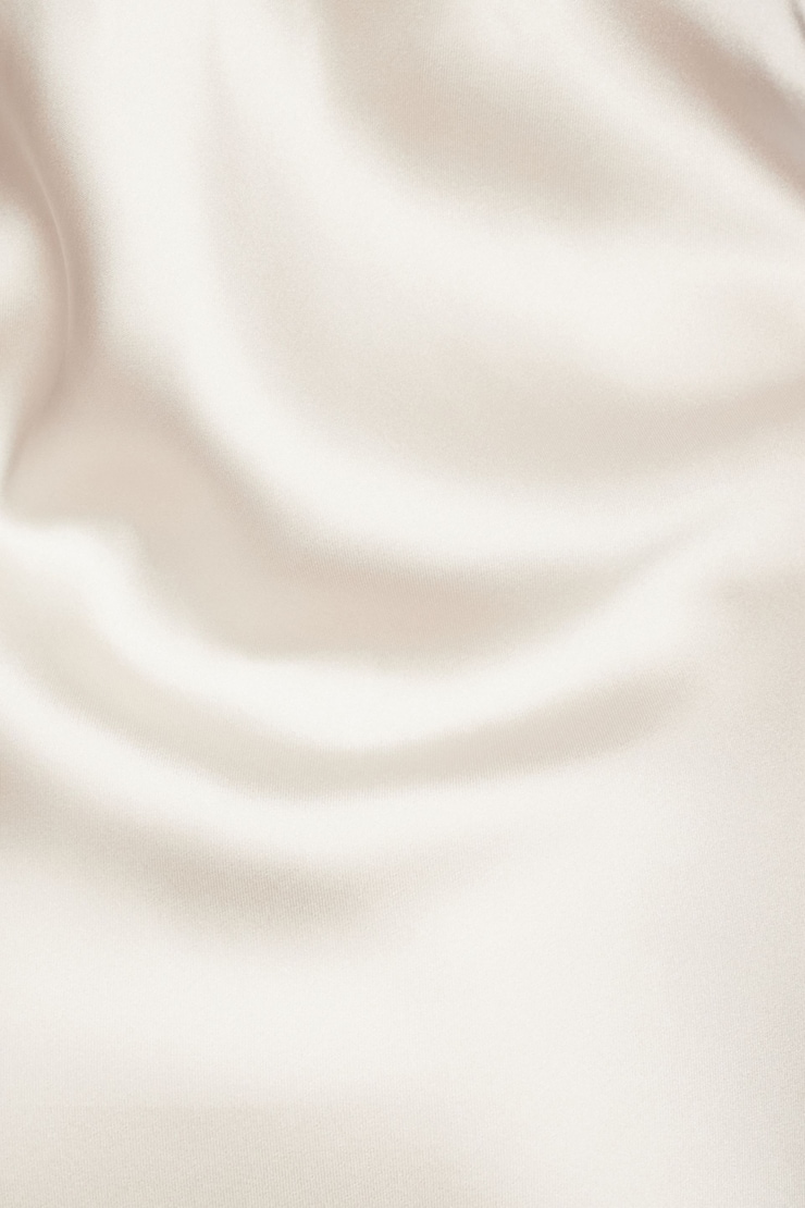 Dani Cowl Neck Satin Slip Dress Polished Pearl Beige large