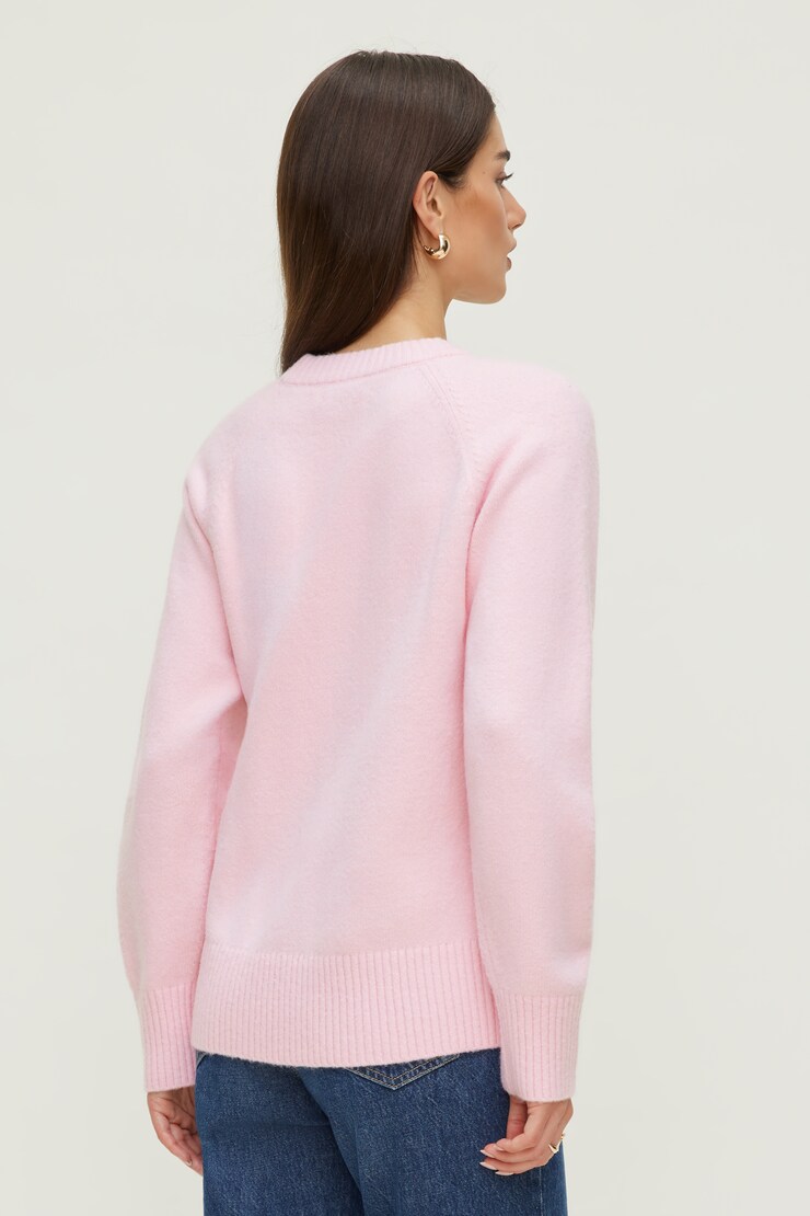 Rory Oversized Sweater Parfait Pink large
